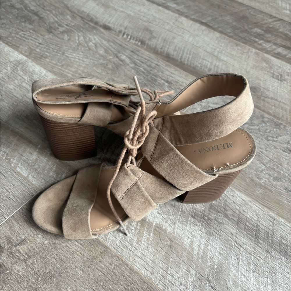 Tan Heel Sandals